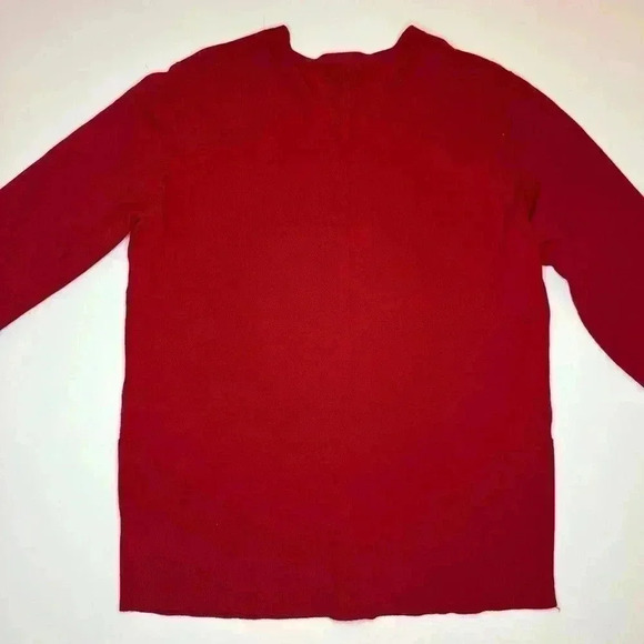 Worthington Red Button Down Cardigan Sweater Size Large - Picture 7 of 7